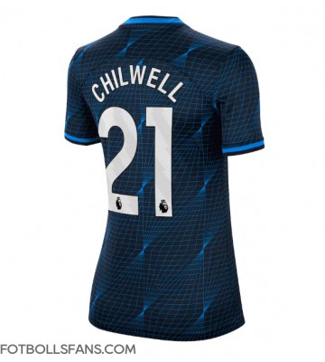 Chelsea Ben Chilwell #21 Replika Bortatröja Damer 2023-24 Kortärmad